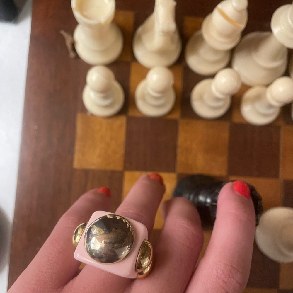 La Manso rings! Worn only a few times. Pink & white- both for $100 or 1 for $60